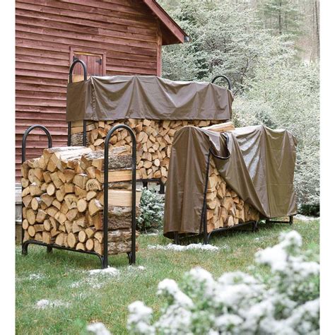 firewood storage box metal|heavy duty log rack.